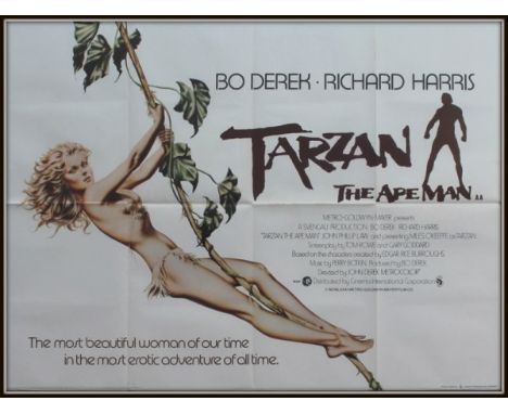 Tarzan the Apeman UK quad folded. Condition C8 very fine, see glossary for condition scale. Tarzan Goes to India (1962) is th