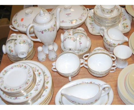 An extensive Wedgwood part tea and dinner service, in the Mirabelle pattern, R4537 