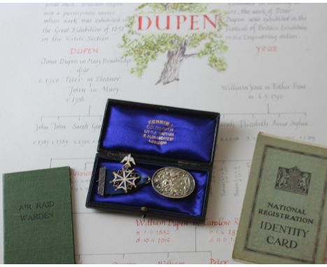 William Dupen Trunk and silver medal and Henrietta&nbsp;