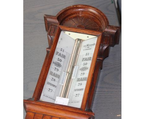 An early 20th cent Oak barometer