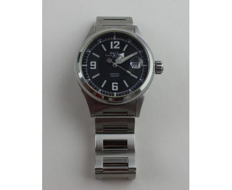 A Ball Watch Co. Automatic Fireman Racer stainless steel gentleman's bracelet watch,&nbsp;ref.NM2088C, having signed circular