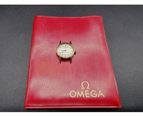 A circa 1967 Omega 9ct gold ladies manual wind wristwatch,&nbsp;20mm, cal 620, no strap, with papers. 