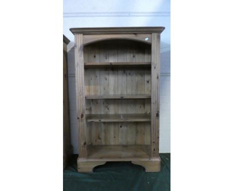 A Modern Ducal Pine Four Shelf Open Bookcase, 76cm Wide 