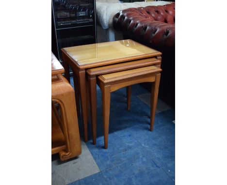 A Nest of Three 1970's Style Tables 