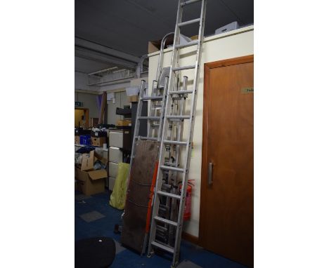 A Collection of Aluminum Decorators Ladders, Step Ladder Etc 