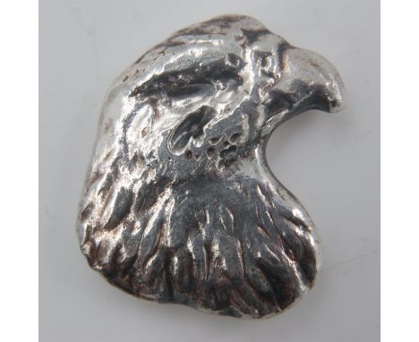 American 999 silver 1oz poured eagle form round. UK P&amp;P Group 0 (£6+VAT for the first lot and £1+VAT for subsequent lots)