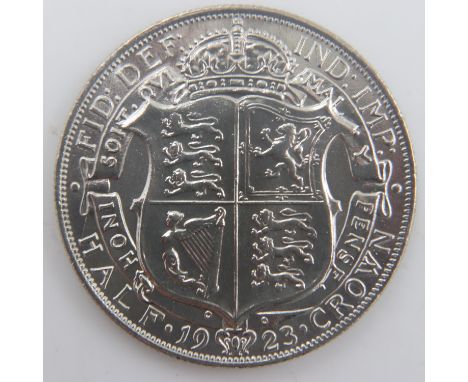 1923 - silver half crown of George V - gVF. UK P&amp;P Group 0 (£6+VAT for the first lot and £1+VAT for subsequent lots) 