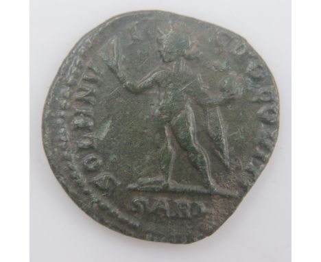 AD308 - Constantine the Great - AE3 Sol with globe, Arles mint - gVF. UK P&amp;P Group 0 (£6+VAT for the first lot and £1+VAT