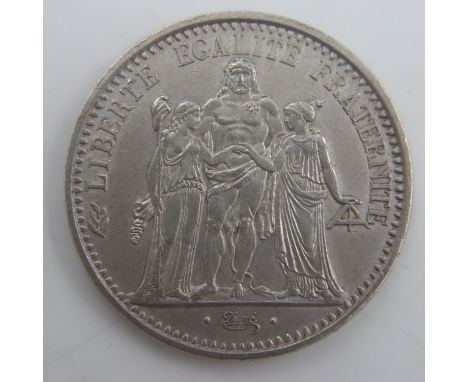1965 - silver French 10 Francs - aEF. UK P&amp;P Group 0 (£6+VAT for the first lot and £1+VAT for subsequent lots) 