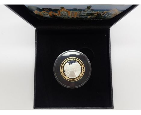 Silver £2 coin, 150th anniversary of Sandringham House. UK P&amp;P Group 1 (£16+VAT for the first lot and £2+VAT for subseque