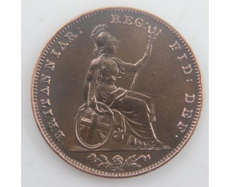 1853 - copper farthing of queen Victoria - EF. UK P&amp;P Group 0 (£6+VAT for the first lot and £1+VAT for subsequent lots) 