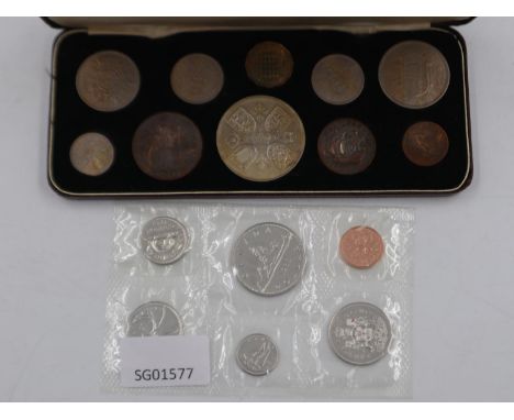 Boxed 1953 Coronation Specimen coin set and a Canada 1985 set. UK P&amp;P Group 1 (£16+VAT for the first lot and £2+VAT for s