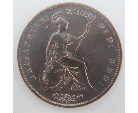 1853 - copper penny of queen Victoria - VF. UK P&amp;P Group 0 (£6+VAT for the first lot and £1+VAT for subsequent lots) 