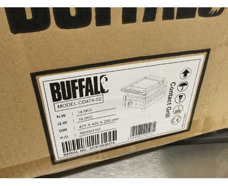 New Buffalo Contact Grill, model no. CD474-02, unused and in original box