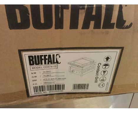 New Buffalo Contact Grill, model no. CD474-02, unused and in original box