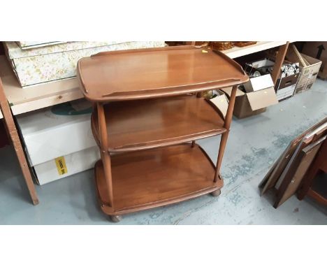 Ercol coffee table together with Ercol tea trolley