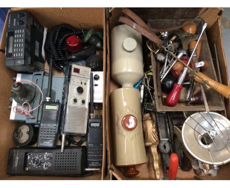 CB radios, various hand tools, accessories, maps and other items