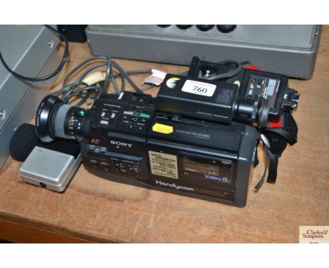 A Sony Handycam, sold as collectors item