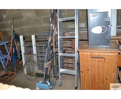 An aluminium loft ladder
