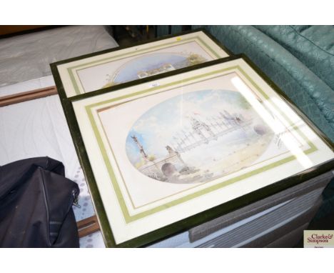 Two framed prints