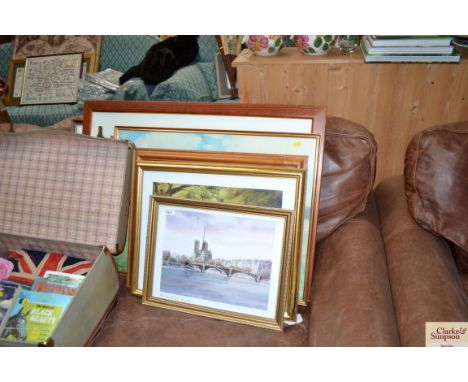 A quantity of various pictures and prints