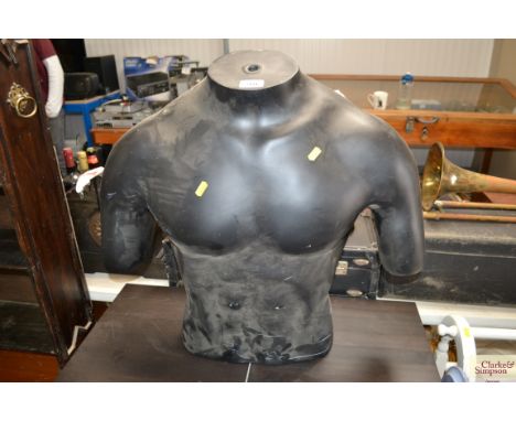 A male mannequin torso