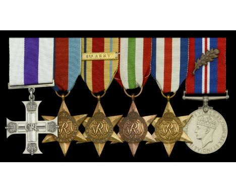 An outstanding Second War ‘Anzio Beach-head’ Immediate M.C. group of six awarded to Major J. E. Rolo, 1st Battalion, The Buff
