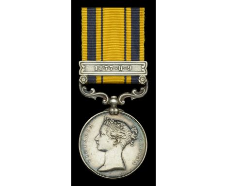 South Africa 1877-79, 1 clasp, 1877-8-9 (1678. Pte. J. Mullis. 90th. Foot.) minor official correction to surname, minor edge 