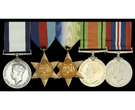 A scarce Second War 1942 ‘Channel Air/Sea Rescue’ C.G.M. group of five awarded to Chief Motor Mechanic L. C. T. Adams, Royal 