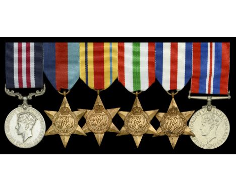 A Second War 1944 ‘North West Europe’ M.M. group of six awarded to Private P. Ellis, 1st Battalion, Hampshire Regiment  Milit