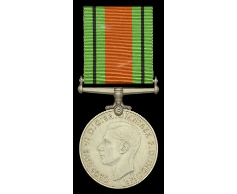 The Defence Medal awarded to L. Fennell, Gloucestershire Home Guard  Defence Medal, with Army Council enclosure, in card box 