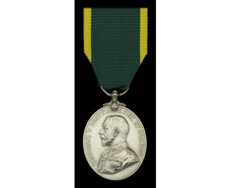 Territorial Force Efficiency Medal, G.V.R. (81 L. Sjt: J. Mitchener. Hants: Yeo:) edge bruise, nearly extremely fine £80-£100