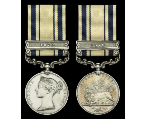 The Zulu War Medal awarded to Private D. Flannery, 2/3rd Foot, who was killed in action at the battle of Gingindhlovu on 2 Ap