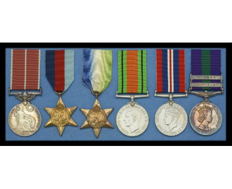 The rare Second War B.E.M. group of six awarded to Master Engineer C. V. Worgan, Balloon Command, Royal Air Force, for his se