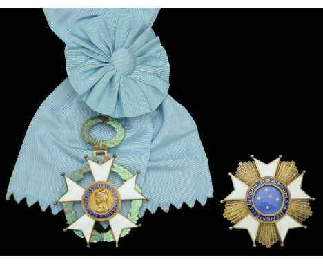 Brazil, Republic, Order of the Southern Cross, Grand Cross set of insignia, by Stern, Brazil, comprising sash badge, 100mm in