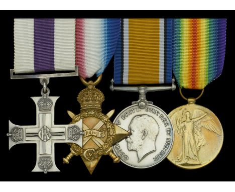 A Great War ‘German Spring Offensive 1918’ M.C. group of four awarded to Captain E. V. Morse, 7th Battalion, East Kent Regime