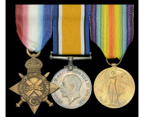 Three: Private B. J. Lane, Queen’s Own Dorset Yeomanry  1914-15 Star (1417 Pte. B. J. Lane. Dorset Yeo.); British War and Vic