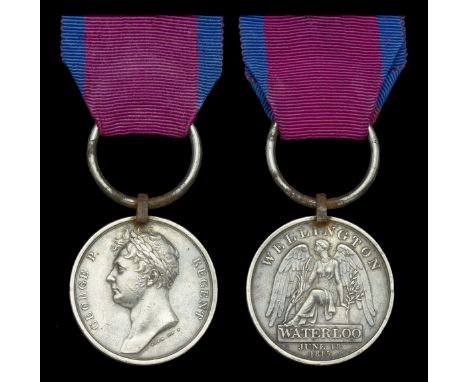 The Waterloo Medal to General Sir Colin Halkett, G.C.B., G.C.H., K.T.S., who raised the 2nd Light Battalion, K.G.L., commande
