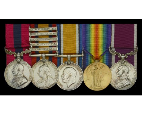 A Great War ‘Western Front’ 1918 D.C.M. group of five awarded to Warrant Officer Class II E. S. Ralfs, 1st Battalion, Hampshi