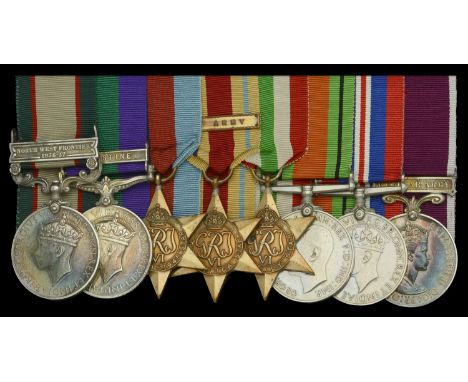 Eight: Sergeant H. W. M. Smith, Royal Hampshire Regiment  India General Service 1936-39, 1 clasp, North West Frontier 1936-37