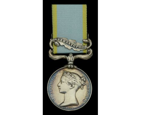 Crimea 1854-56, 1 clasp, Sebastopol (H. Cross. 3rd Regt.) officially impressed naming, edge bruising and lightly polished, ot