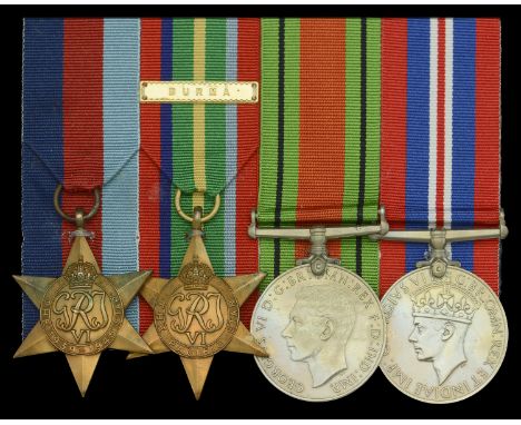 Four: Warrant Officer W. H. C. Taylor, Royal Air Force  1939-45 Star; Pacific Star, 1 copy clasp, Burma; Defence and War Meda