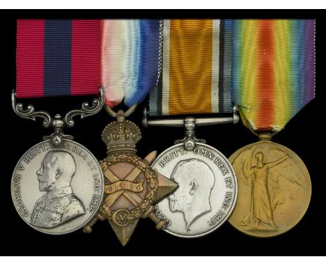 A Great War ‘Battle of Cambrai, Masnières’ November 1917 D.C.M. group of four awarded to Sergeant P. W. Easter, 1st Battalion