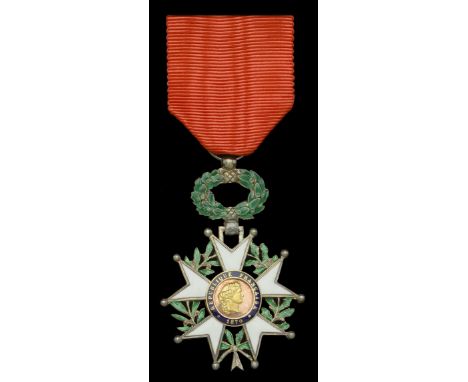 The French Legion of Honour attributed to Baron Amand Casier de ter Beken   France, Third Republic, Legion of Honour, Chevali