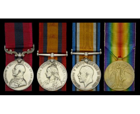 A Great War ‘Fontaine Les Croisilles, June 1917’ D.C.M. group of four awarded to Sergeant J. G. Stephenson, 12th Battalion, N