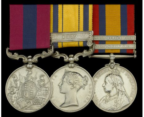 The Unique First Boer War ‘Fort Alice Intelligence Department’ D.C.M. group of three awarded to Sergeant P. Sharkey, 94th Con