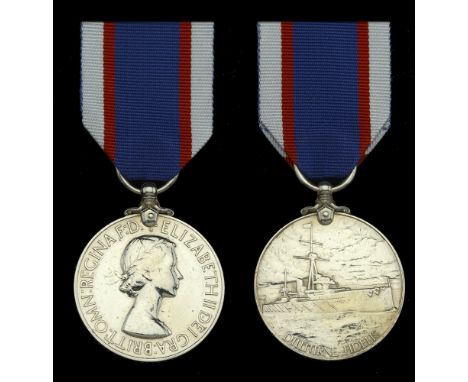 Royal Fleet Reserve L.S. & G.C., E.II.R., 1st issue (JX.163623 R. Brabbins. Dev. B. 18824 P.O. R.F.R.) contact marks, very fi