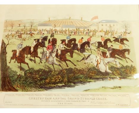 Set of four colour prints
After Charles Hunt
Cheltenham Annual Grand Steeplechase plates I-IV 