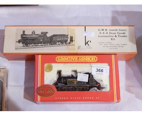 A Keyser Limited 'OO' gauge model of the GWR Dean Goods locomotive and tender kit together with a Hornby Railways 'OO' gauge 