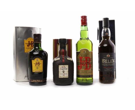 J&B LEGEND AGED 21 YEARS
Blended Scotch Whisky. 
70cl, 40% volume, in tin. 
OLD PARR SUPERIOR 18 YEARS OLD
Blended Scotch Whi